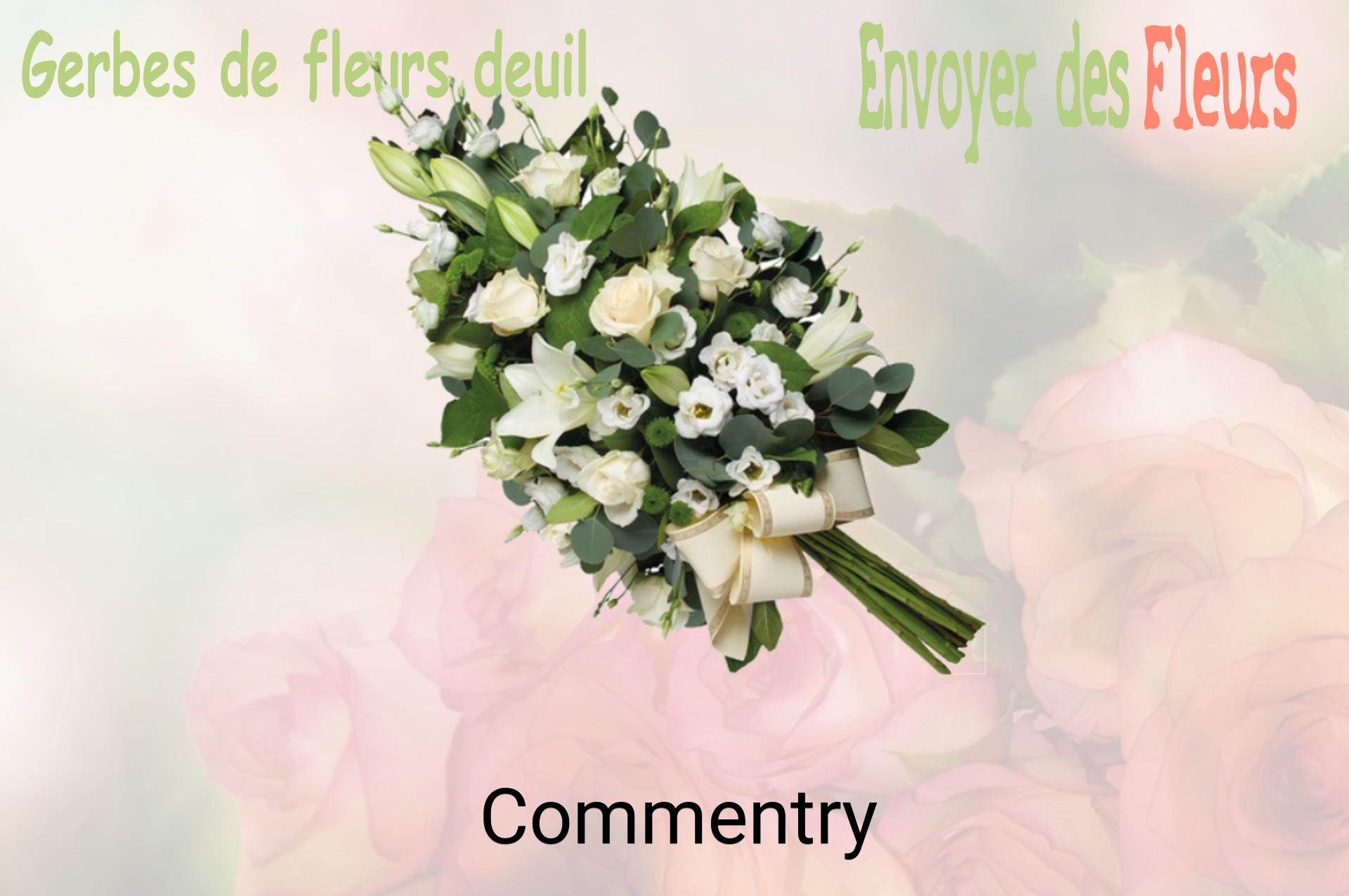 Gerbe de fleurs de deuil livrée à Commentry